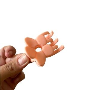 Peach Flower Hair Clip